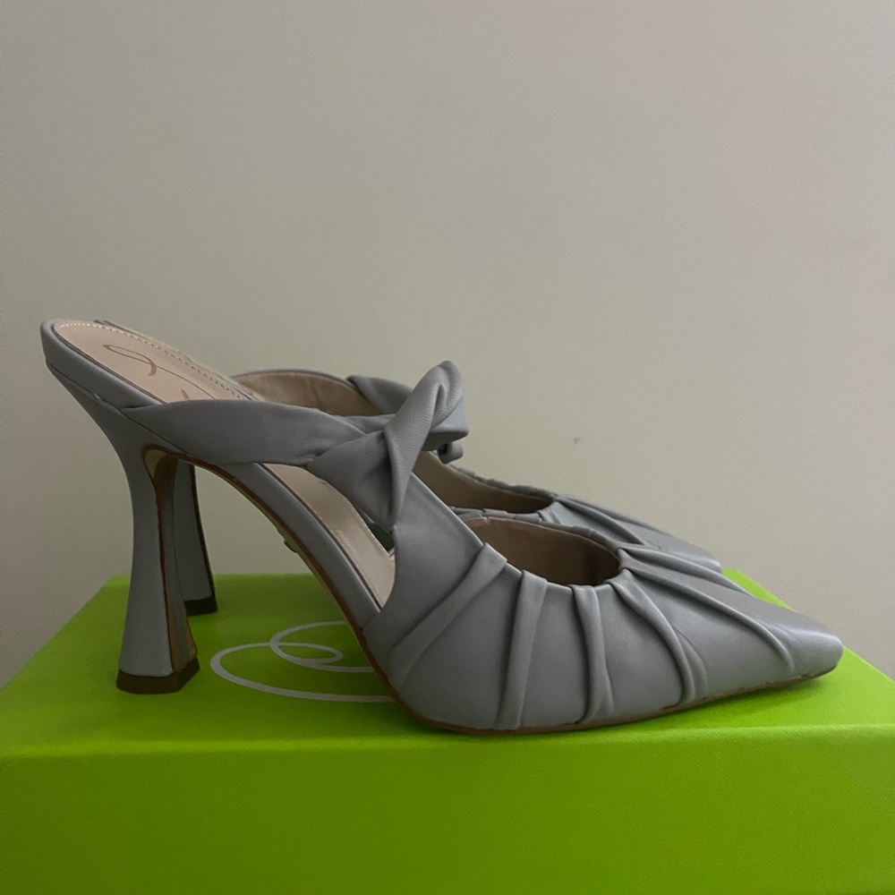 Sam Edelman grey kitten heels